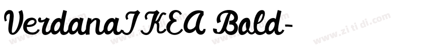 VerdanaIKEA Bold字体转换